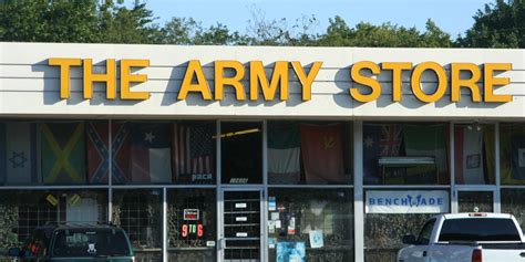 Army stores near me - THE ARMY STORE 10926 Garland Rd Dallas, TX 75218 Call us @ 214-328-1341